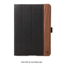 Woodcessories - Walnut and Leather Hard Cover - iPad Pro 10.5 - Flip Case - Eco Flip Leather and Wood - Avvenice