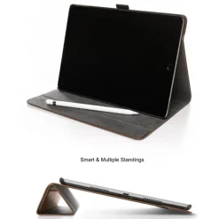 Woodcessories - Walnut and Leather Hard Cover - iPad Pro 10.5 - Flip Case - Eco Flip Leather and Wood - Avvenice