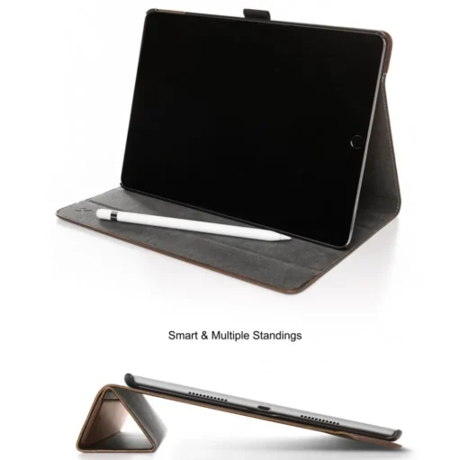 Woodcessories - Walnut and Leather Hard Cover - iPad Air 2 - Flip Case - Eco Flip Leather and Wood - Avvenice