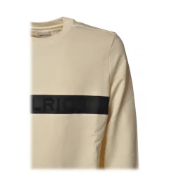Woolrich - Crewneck Fleece Sweatshirt - Cream - Pullover - Luxury Exclusive Collection - Avvenice