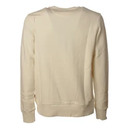 Woolrich - Crewneck Fleece Sweatshirt - Cream - Pullover - Luxury Exclusive Collection - Avvenice