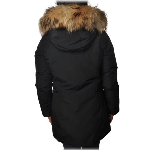 Woolrich - Jacket with Fur-Trimmed Hood - Blue - Jacket - Luxury Exclusive Collection - Avvenice