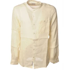 Woolrich - Korean Collar Shirt - Avory - Shirt - Luxury Exclusive Collection - Avvenice