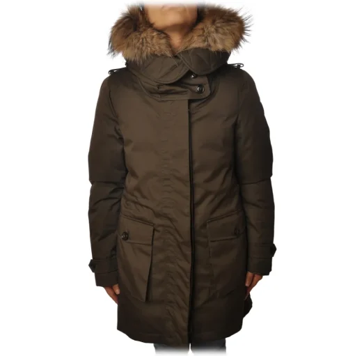 Woolrich - Parka Down Jacket Scarlett - Military Green - Jacket - Luxury Exclusive Collection - Avvenice
