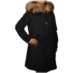 Woolrich - Parka with Fur-Trimmed Hood - Black - Jacket - Luxury Exclusive Collection - Avvenice