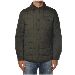 Woolrich - Shirt-Cut Jacket in Square Quilting - Green - Jacket - Luxury Exclusive Collection - Avvenice