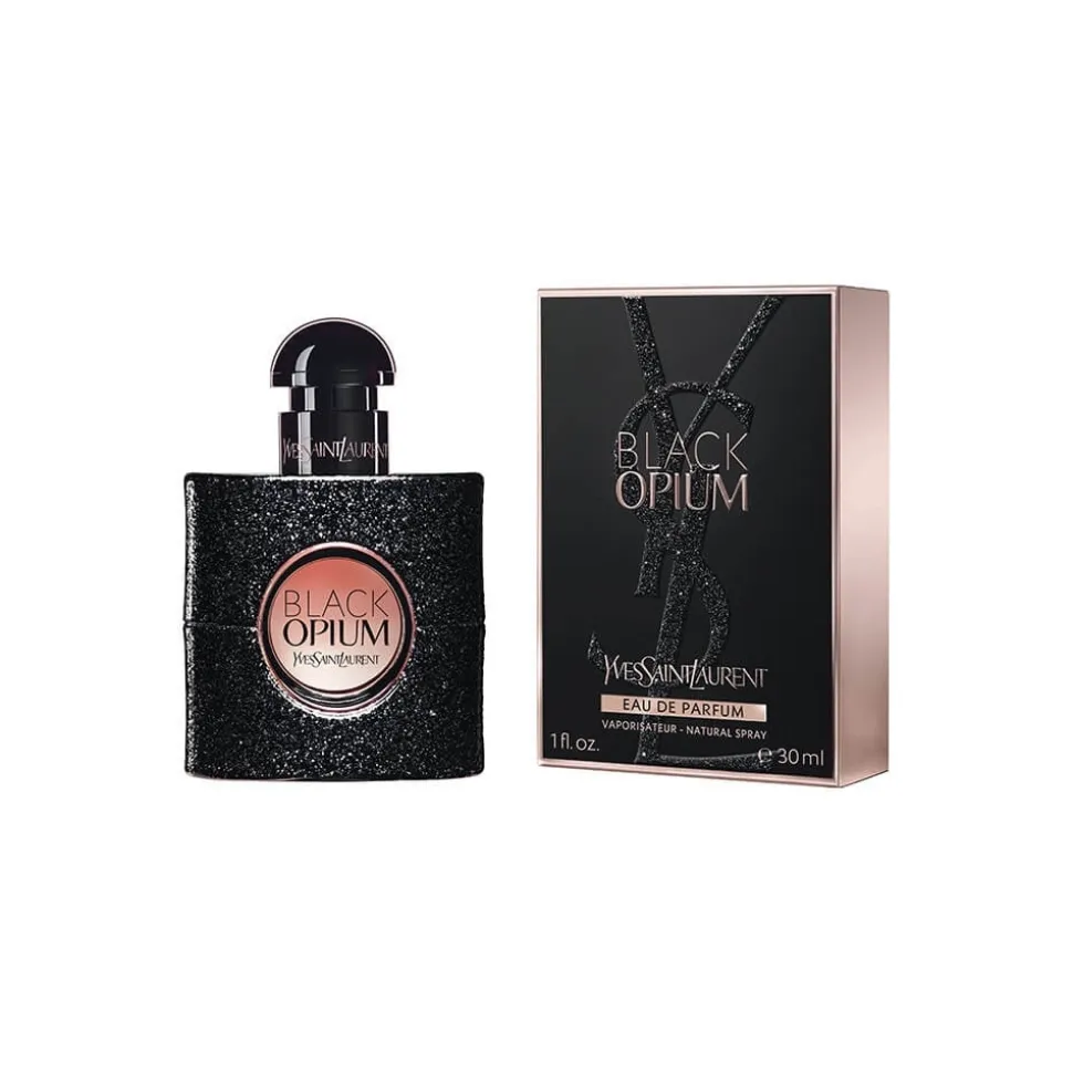 Yves Saint Laurent - Black Opium Eau De Parfum - An Addictive Black Coffee, White Florals and Vanilla - Luxury - 30 ml - Avvenice