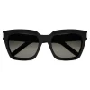 Yves Saint Laurent - Bold SL1 Sunglasses with Square Thick Frames and Nylon Lenses - Black - Saint Laurent Eyewear - Avvenice
