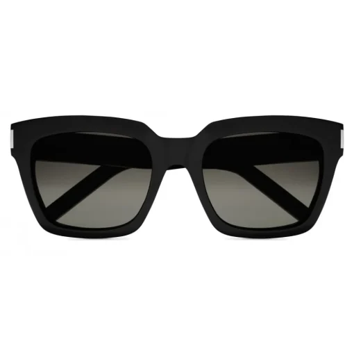 Yves Saint Laurent - Bold SL1 Sunglasses with Square Thick Frames and Nylon Lenses - Black - Saint Laurent Eyewear - Avvenice