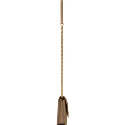 Yves Saint Laurent - Cassandre Envelope Chain Wallet in Grain De Poudre Leather - Taupe - Exclusive Collection - Avvenice