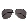 Yves Saint Laurent - Classic SL 294 Aviator Sunglasses with Double Metal Bridge - Silver - Saint Laurent Eyewear - Avvenice