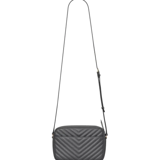 Yves Saint Laurent - Lou Camera Bag in Quilted Leather - Storm - Saint Laurent Exclusive Collection - Avvenice