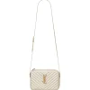 Yves Saint Laurent - Lou Camera Bag in Quilted Leather - Creme Soft - Saint Laurent Exclusive Collection - Avvenice
