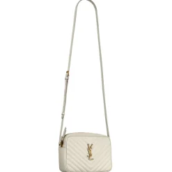 Yves Saint Laurent - Lou Camera Bag in Quilted Leather - Creme Soft - Saint Laurent Exclusive Collection - Avvenice