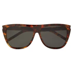 Yves Saint Laurent - New Wave SL 1 Sunglasses with Thick Frame - Havana Grey - Saint Laurent Eyewear - Avvenice