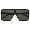 Yves Saint Laurent - New Wave 183 Betty Small Sunglasses Blacks in Acetate and Gray Lenses - Sunglasses - Saint Laurent Eyewear - Avvenice