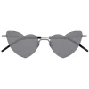 Yves Saint Laurent - New Wave Loulou 254 Silver Heart Sunglasses - Sunglasses - Yves Saint Laurent Eyewear - Avvenice