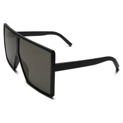 Yves Saint Laurent - New Wave 183 Betty Used Black Sunglasses in Acetate and Gray Lenses - Sunglasses - Saint Laurent Eyewear - Avvenice