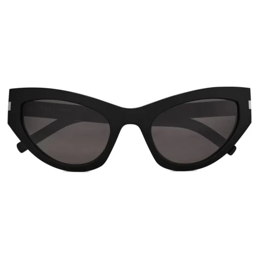 Yves Saint Laurent - New Wave SL 215 Grace Sunglasses with Triangular Frame - Black - Saint Laurent Eyewear - Avvenice
