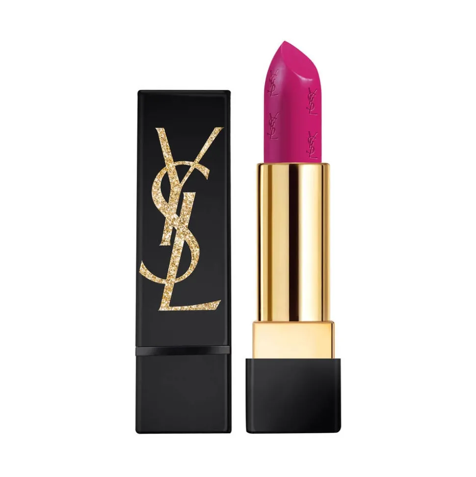 Yves Saint Laurent - Rouge Pur Couture Gold Attraction Edition - Limited Edition - Lipstick - 19 Le Fuchsia - Luxury - Avvenice