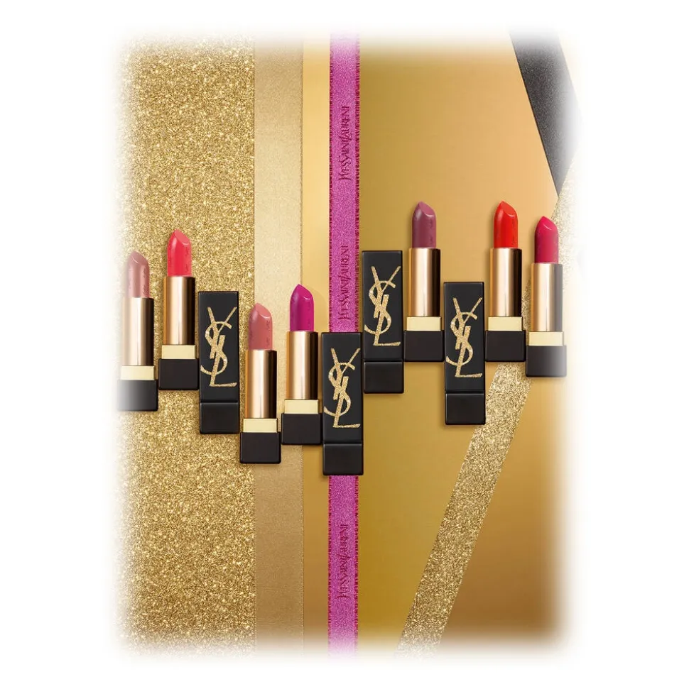 Yves Saint Laurent - Rouge Pur Couture Gold Attraction Edition - Limited Edition - Lipstick - 19 Le Fuchsia - Luxury - Avvenice