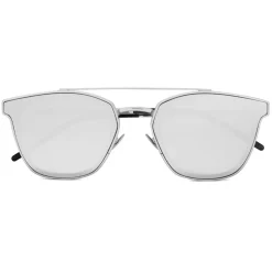 Yves Saint Laurent - Round Metal SL 28 Sunglasses - Oxidized Silver - Sunglasses - Saint Laurent Eyewear - Avvenice