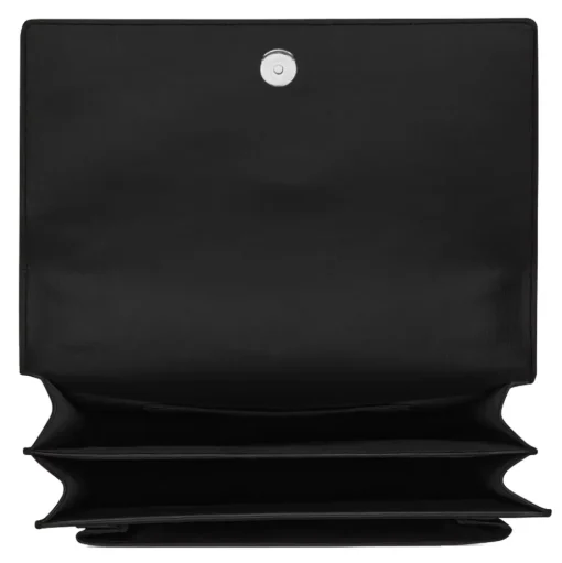 Yves Saint Laurent - Sunset Medium in Smooth Leather - Black Silver - Saint Laurent Exclusive Collection - Avvenice