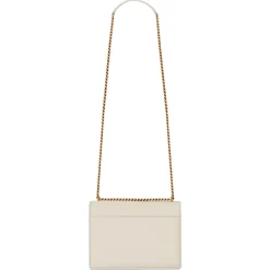 Yves Saint Laurent - Sunset Medium in Smooth Leather - Blanc Vintage - Saint Laurent Exclusive Collection - Avvenice