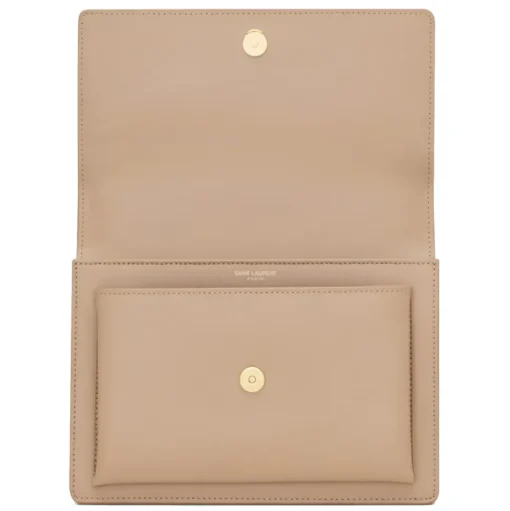Yves Saint Laurent - Sunset Medium in Smooth Leather - Dark Beige - Saint Laurent Exclusive Collection - Avvenice
