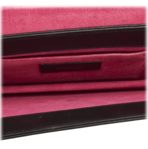 Yves Saint Laurent Vintage - Leather Clutch Bag - Red Black - Leather Handbag - Luxury High Quality - Avvenice