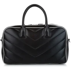 Yves Saint Laurent Vintage - Miles Bowling Bag - Black - Leather Handbag - Luxury High Quality - Avvenice
