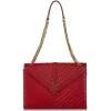 Yves Saint Laurent Vintage - Monogram Chevron Envelope Crossbody Bag - Red - Leather Handbag - Luxury High Quality - Avvenice