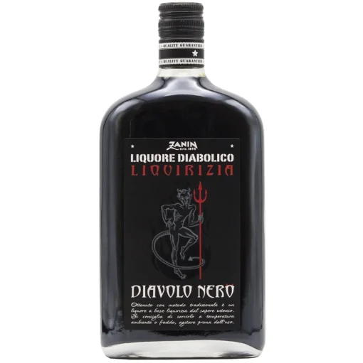 Zanin 1895 - Diavolo Nero Liqueur - Black Devil - Made in Italy - 25 % vol. - Spirit of Excellence - Avvenice