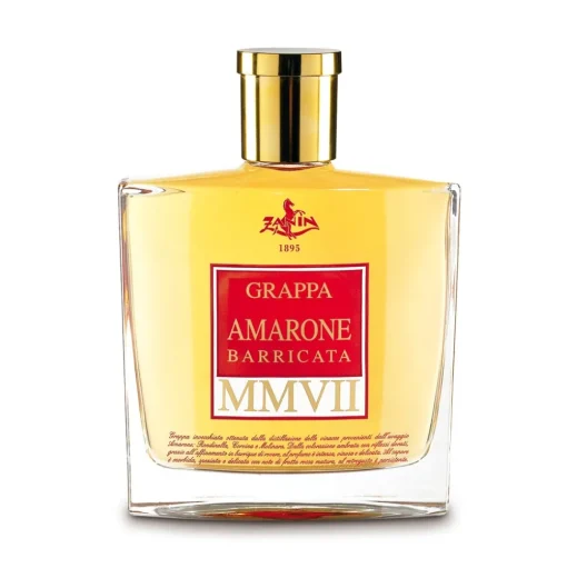 Zanin 1895 - MMVII - Grappa of Amarone Excelsior Barricata - 40 % vol. - Distillates - Spirit of Excellence - Avvenice
